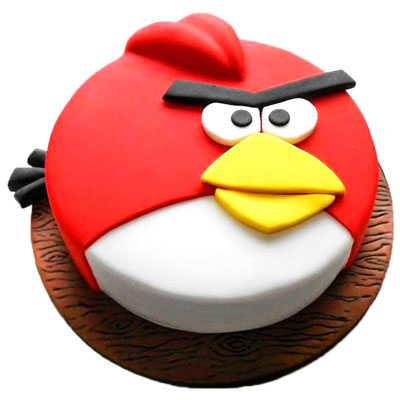 "Angry bird Fondant cake -2 Kgs - Click here to View more details about this Product